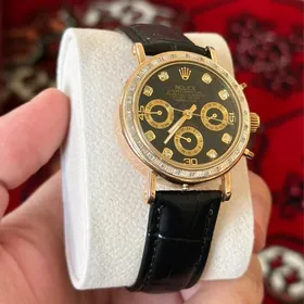 rolex gyzyl sagat золотые часы