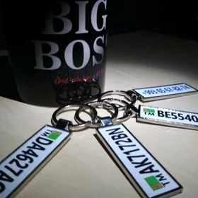 MAŞYN NOMER ÜÇIN BRELOK NIKEL