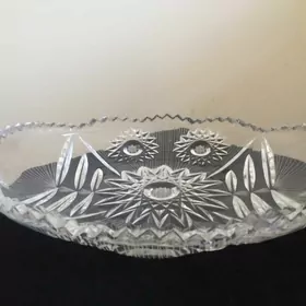 Ваза хрустальная для фруктов. Новая. СССР