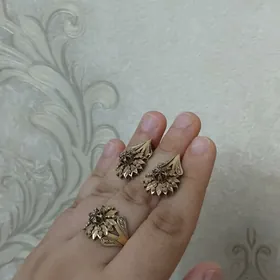 komlekt gyzyl halka yuzuk