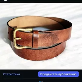 Ремень мужской кожаный