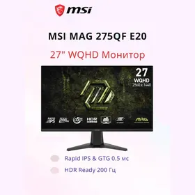 МОНИТОР MSI MAG 275QF E20 IPS , 2K 200hZ mOnItOr
