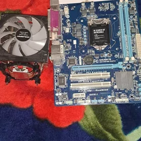 Материнка+куллер башенный