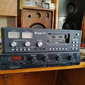 магнитофон и усилитель