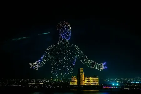 Новогоднее шоу дронов в ОАЭ установило рекорд Гиннесса