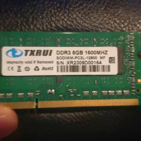 RAM DDR3 8gb 1600MHZ