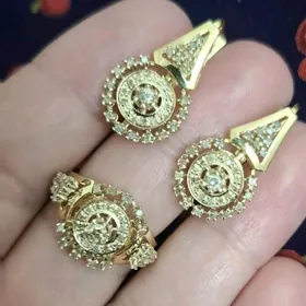 gyzyl komplekt halka yuzuk