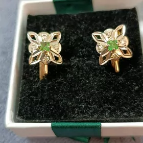 серьги с бриллиантами СССР