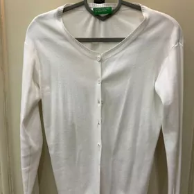 Белый кардиган