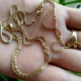 gyzyl золото цепочка кулон