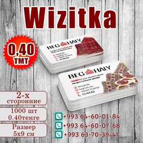 Wizitka, Stiker, Flaýer,