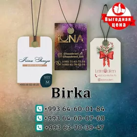 Birka, Wizitka, tiketka