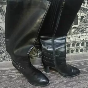 Сапоги чисто кожа