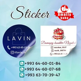 Wizitka, Buklet, Stiker