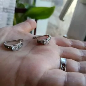 серьги серебро