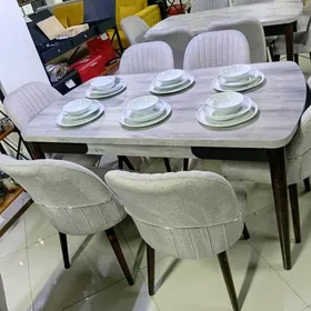 Stol stul 6 adamlyk.Стол стул