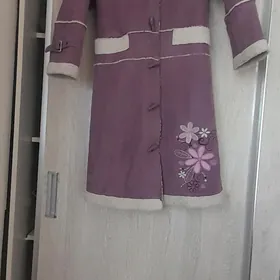 дубленка гызлар учин