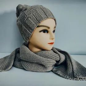 комплект шарф и шапка