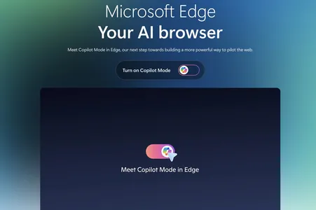 Браузер Microsot Edge получил новый интерфейс в стиле Copilot