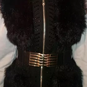 Мех безрукавка