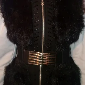 Мех безрукавка