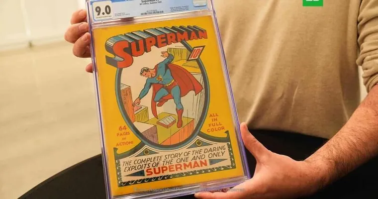 Nikolas Keýjden ogurlanan Supermen barada komiks rekord 15 mln dollara satyldy