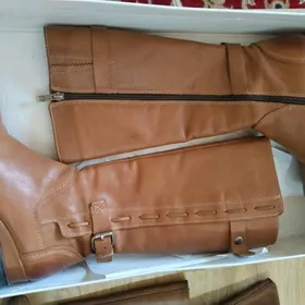 кожаные сапоги