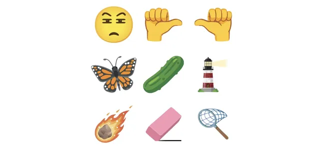 Meteor, bozguç we duza ýatyrylan hyýar: iOS 27-de birnäçe täze emoji peýda bolar