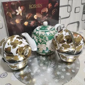 Заварной чайник и 6 пиал