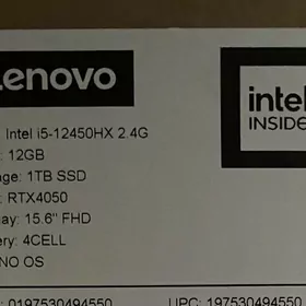 Lenovo LOQ 15 RTX 4050 i5
