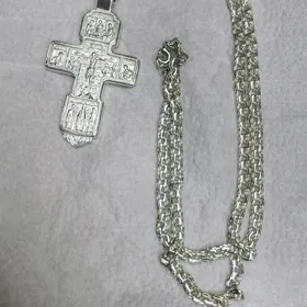 крест и цепочка