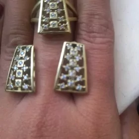 kamplekt halka yuzuk kumus hur