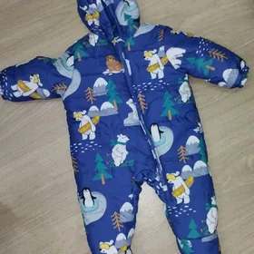 зимний детский комбинезон