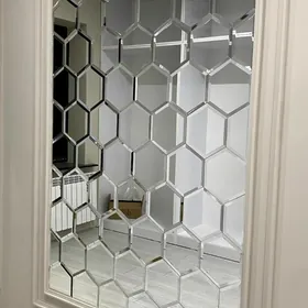 Mozayka ayna logotiw yazmak