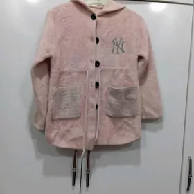 tüýli jemper gülgüne reňkli