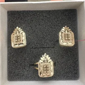 Koplekt halka yüzük brilyant