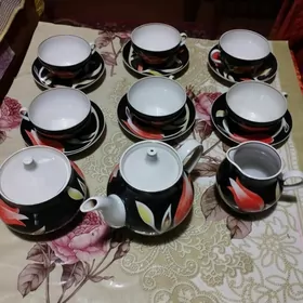 чайный фарфоровый сервиз
