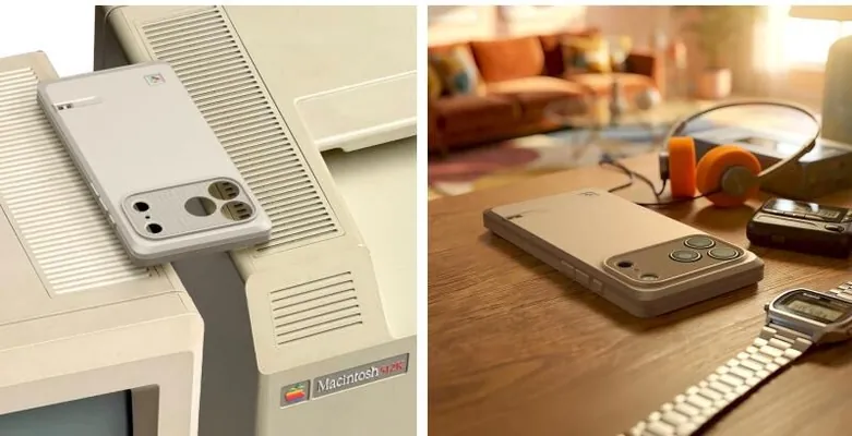 К 50-летию Apple выпустили чехол для iPhone в стиле первого Macintosh
