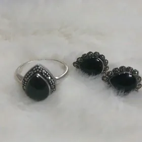 Kümüş gulakhalka we yüzük