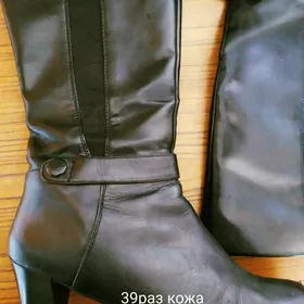 кожанные сапоги