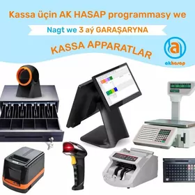 KASSA APARAT BARKOD SKANER CEK PRINTER AKHASAP