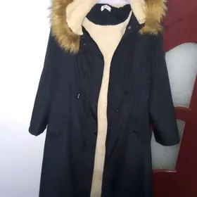 ЖЕНСКИЙ ПЛАЩ С МЕХОМ Kurtka