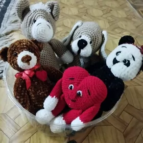 вязаные игрушки