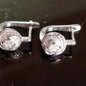 серьги серебро