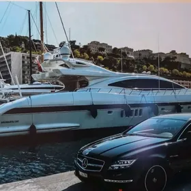 Картина Мерседес и яхта