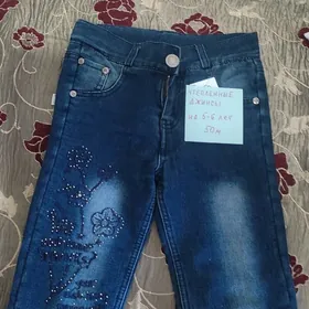 джинсы на девочку