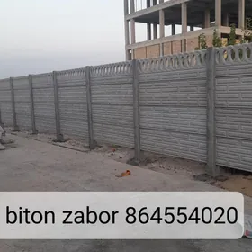beton zabor