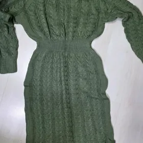 теплое платье