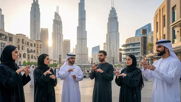 Dubaý dünýäde iň uly onlaýn yşarat dili sapagyny gurnaýar