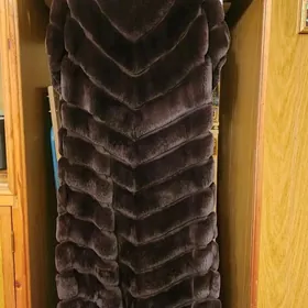 натуральная шуба безрукавка